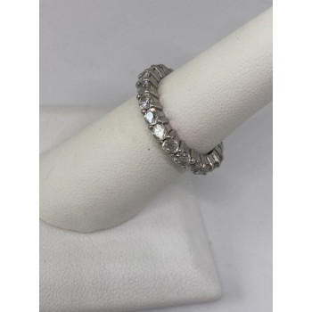 925 Sterling Silver CZ Ring Size 5.75