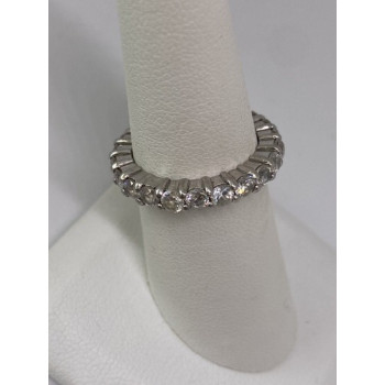 925 Sterling Silver CZ Ring Size 5.75