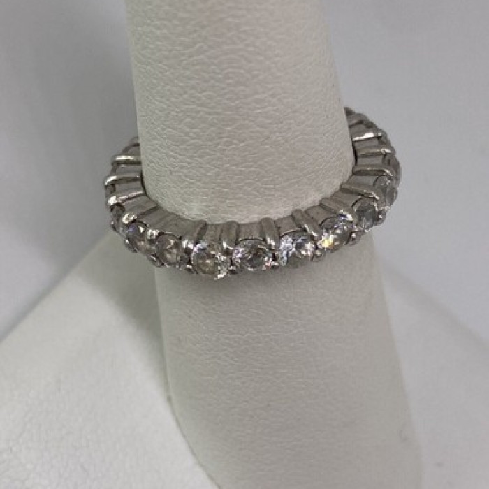925 Sterling Silver CZ Ring Size 5.75