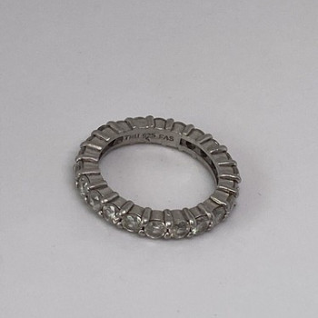 925 Sterling Silver CZ Ring Size 5.75