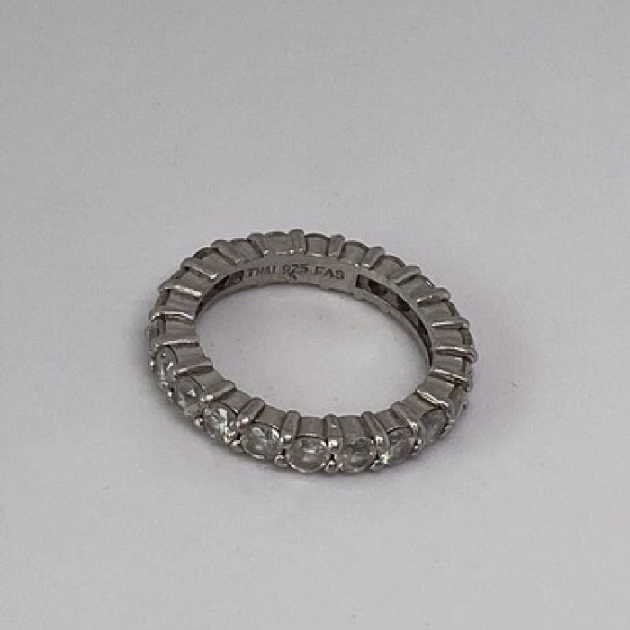 925 Sterling Silver CZ Ring Size 5.75