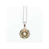 925 STERLING SILVER CITRINE CHAIN WITH PENDANT