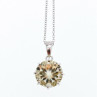 925 Sterling Silver Citrine Chain With Pendant