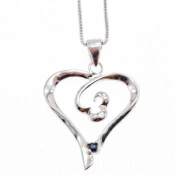 925 Sterling Silver Sapphire 