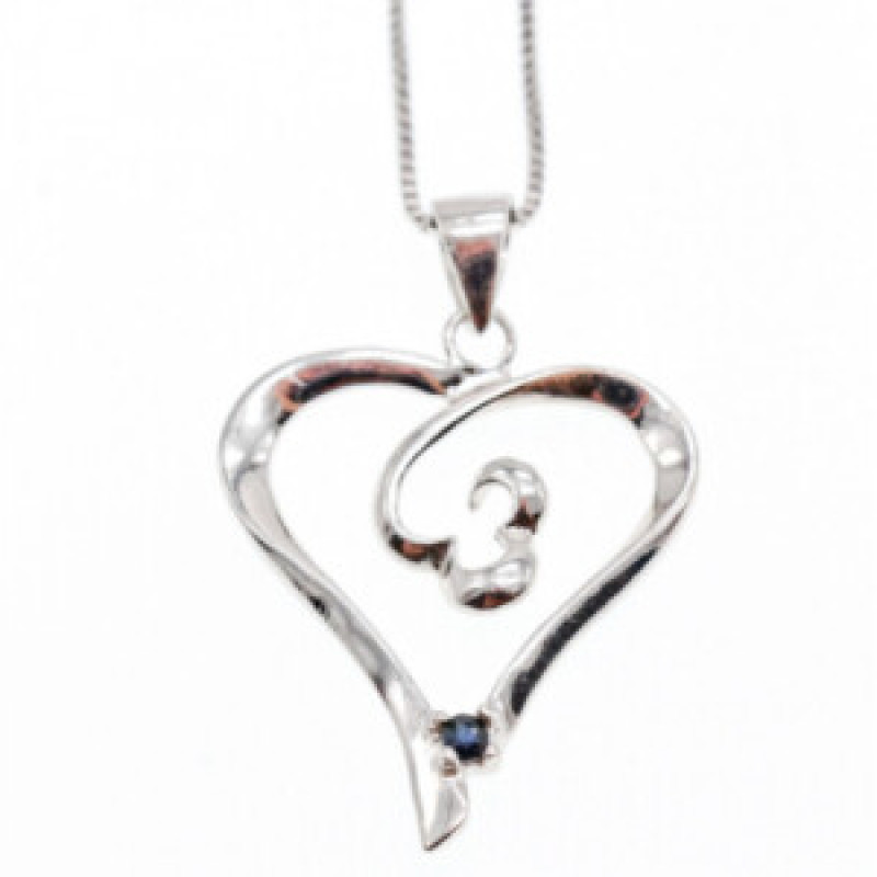 925 Sterling Silver Sapphire 