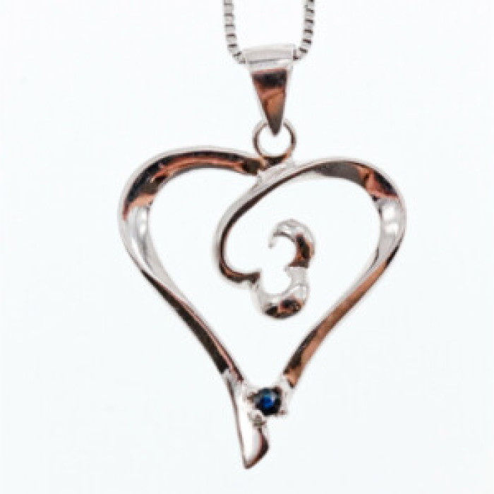 925 Sterling Silver Sapphire 