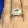 925 Sterling Silver CZ Ring Size 8.5