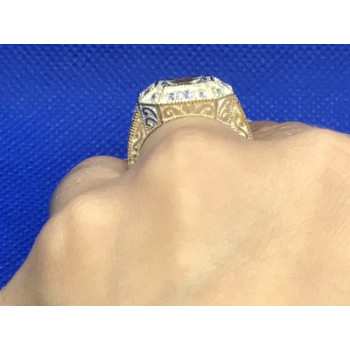 925 Sterling Silver CZ Ring Size 8.5