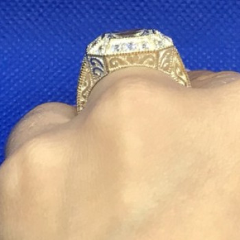925 Sterling Silver CZ Ring Size 8.5