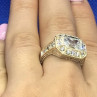 925 Sterling Silver CZ Ring Size 8.5