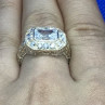 925 Sterling Silver CZ Ring Size 8.5