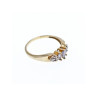 10K YELLOW GOLD TANZANITE & DIAMONDS RING SIZE 7