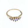 10K Yellow Gold Tanzanite & Diamonds Ring Size 7