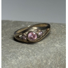925 Sterling Silver Morganite Ring Size 6