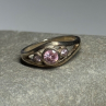 925 Sterling Silver Morganite Ring Size 6