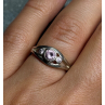 925 Sterling Silver Morganite Ring Size 6