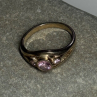 925 Sterling Silver Morganite Ring Size 6