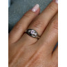 925 Sterling Silver Morganite Ring Size 6
