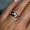 925 Sterling Silver Morganite Ring Size 6