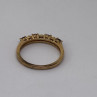 925 Sterling Silver Vermeil Amethyst & Diamond Ring Size 8