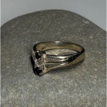 925 Sterling Silver Sapphire & Beryl Ring Size 8