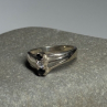 925 Sterling Silver Sapphire & Beryl Ring Size 8
