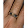 925 Sterling Silver Yellow Agate Ring Size 8