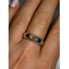 925 Sterling Silver Yellow Agate Ring Size 8