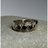 925 Sterling Silver Onyx Ring Size 5