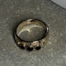 925 Sterling Silver Onyx Ring Size 5