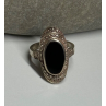 925 Sterling Silver Onyx Ring Size 5.5