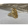 925 STERLING SILVER GOLD PLATED YELLOW TOURMALINES & DIAMONDS RING SIZE 8
