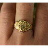 14K Yellow Gold Ruby & Quartz 