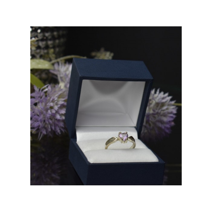 925 Sterling Silver Amethyst Ring Size 6.5