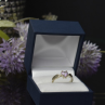 925 Sterling Silver Amethyst Ring Size 6.5