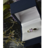 925 Sterling Silver Amethyst Ring Size 6.5