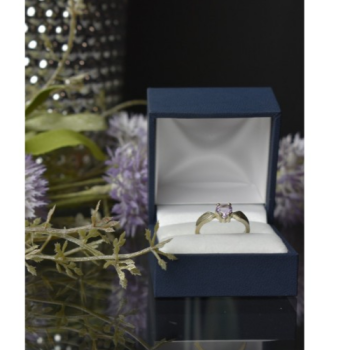 925 Sterling Silver Amethyst Ring Size 6.5