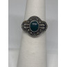 925 Sterling Silver Ring With Malachite Size 5