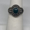 925 Sterling Silver Malachite Ring Size 5