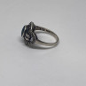 925 Sterling Silver Malachite Ring Size 5