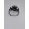925 Sterling Silver Ring With Malachite Size 5