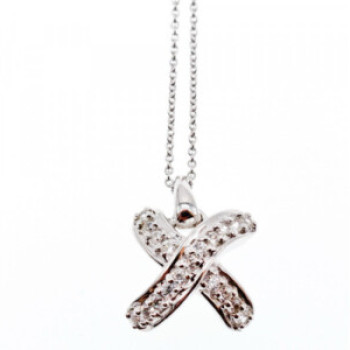 925 Sterling Silver CZ Chain With Pendant