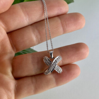 925 Sterling Silver CZ Chain With Pendant