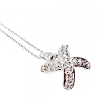 925 Sterling Silver CZ Chain With Pendant