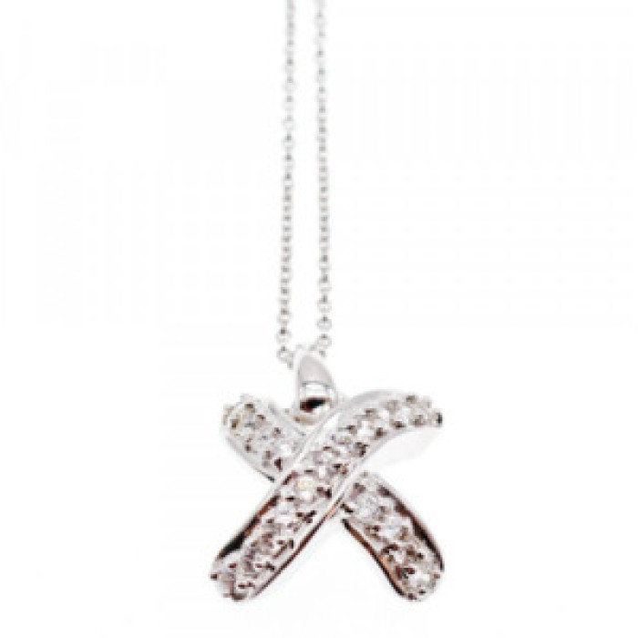 925 Sterling Silver CZ Chain With Pendant