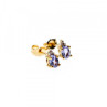 10K Yellow Gold Tanzanite & Diamonds Earrings