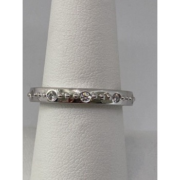 925 Sterling Silver Ring With CZ Size 8