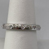 925 Sterling Silver CZ Band Ring Size 8