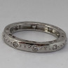 925 Sterling Silver CZ Band Ring Size 8