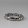 925 Sterling Silver CZ Band Ring Size 8